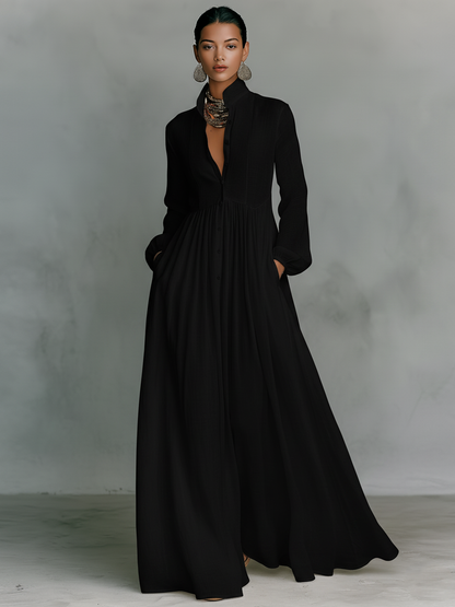 Elena | Vestido largo minimalista elegante