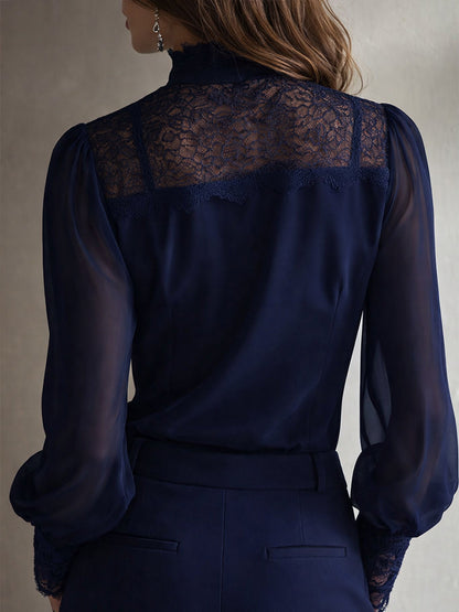 Cristina | Blusa retro elegante de encaje