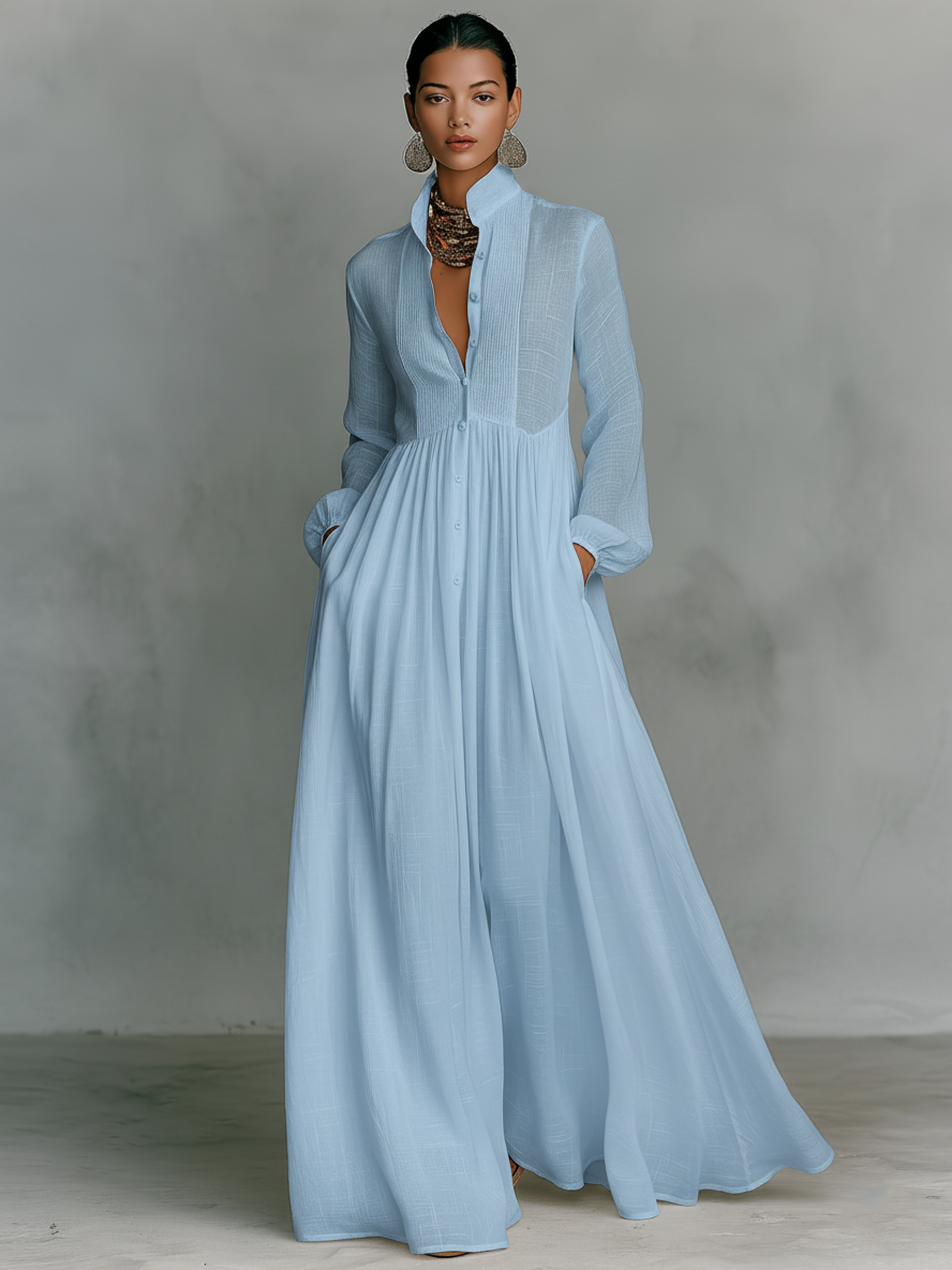 Elena | Vestido largo minimalista elegante