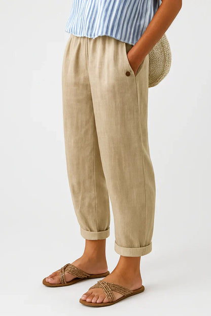 Laira | Pantalón lino largo