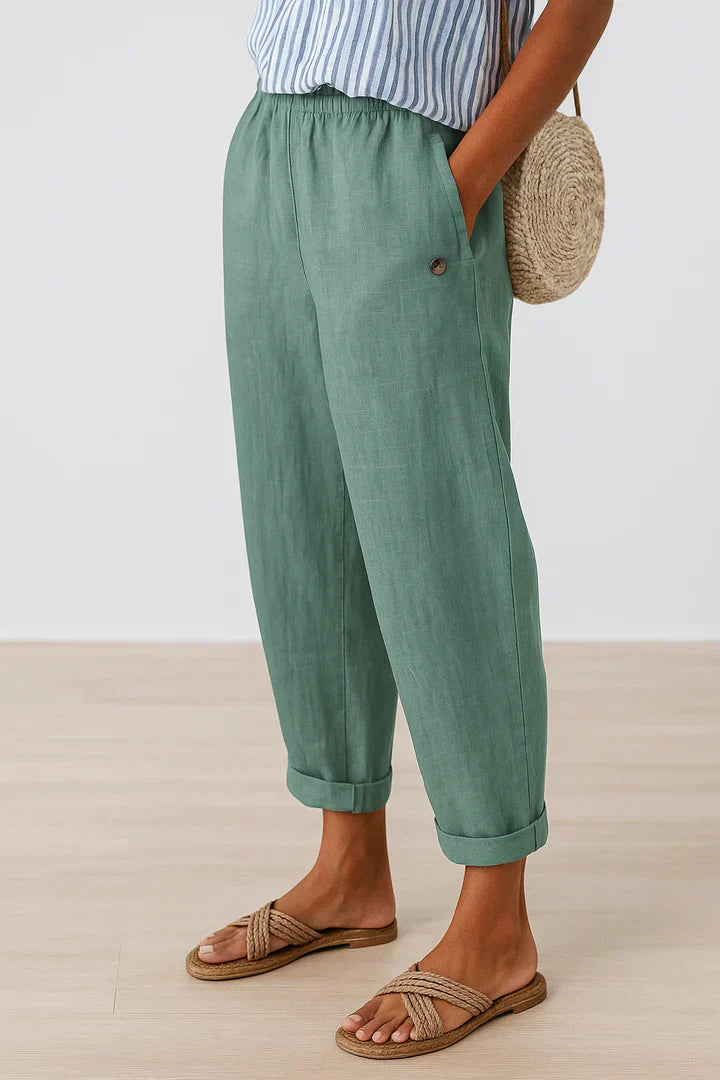 Laira | Pantalón lino largo