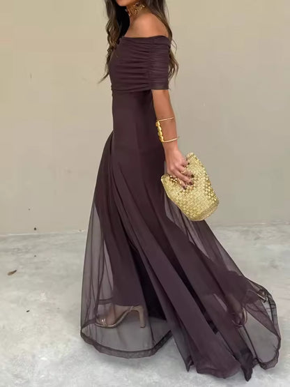 Ámbar | Vestido marrón verano