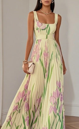 Andrea | Vestido Maxi Floral Elegante