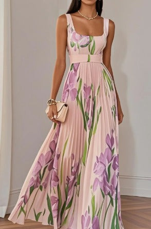 Andrea | Vestido Maxi Floral Elegante