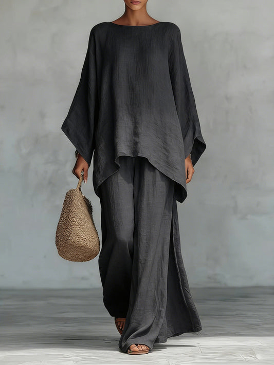 Beatriz | Conjunto mezcla lino minimalista