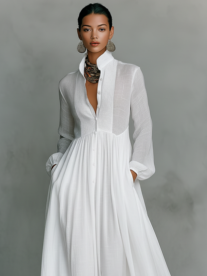 Elena | Vestido largo minimalista elegante